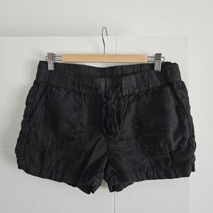 Caslon S 100% linen shorts ⚫️ Small Resort Vacation Lounge
